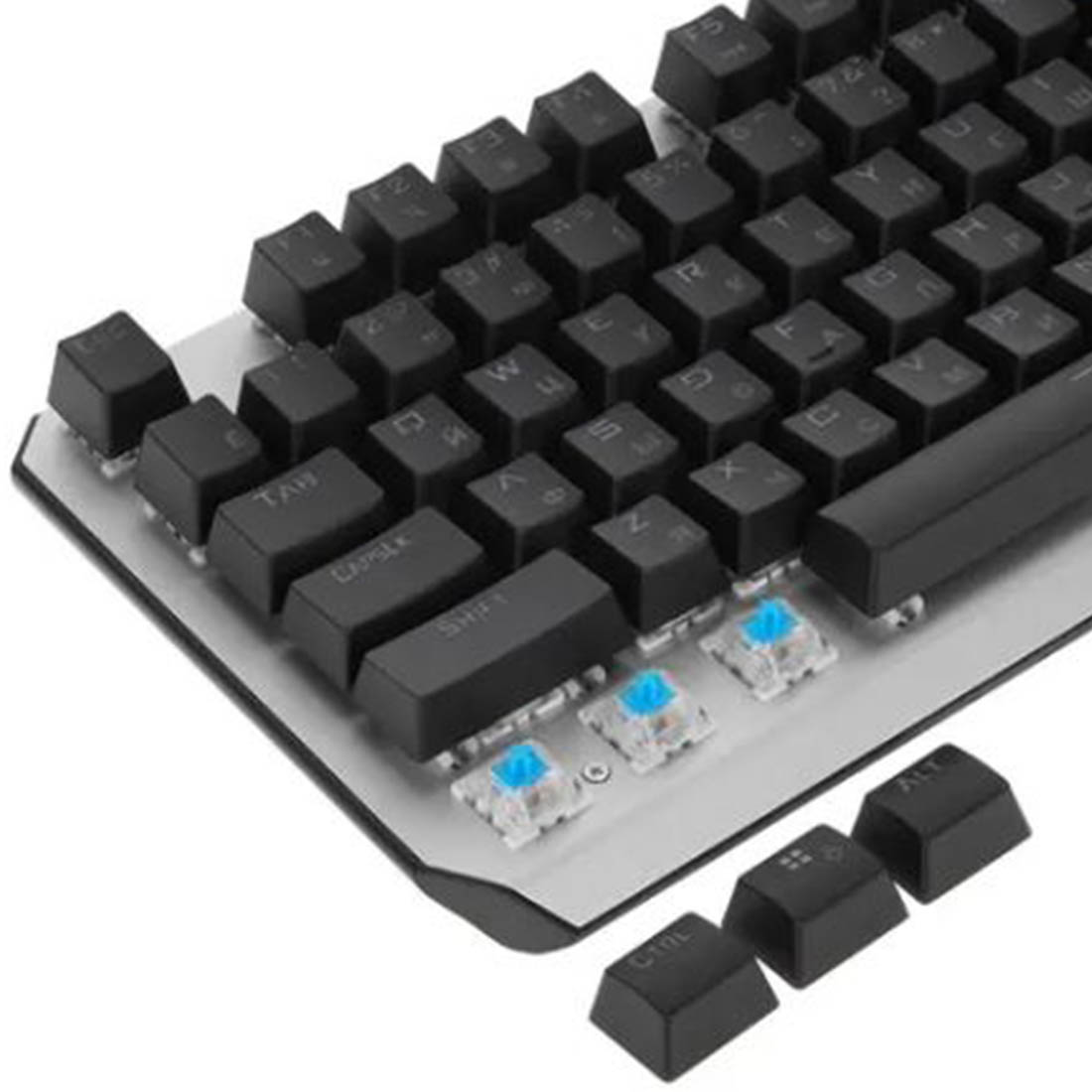Игровая клавиатура AULA F2067, механическая, проводная, подсветка, цвет черно серый