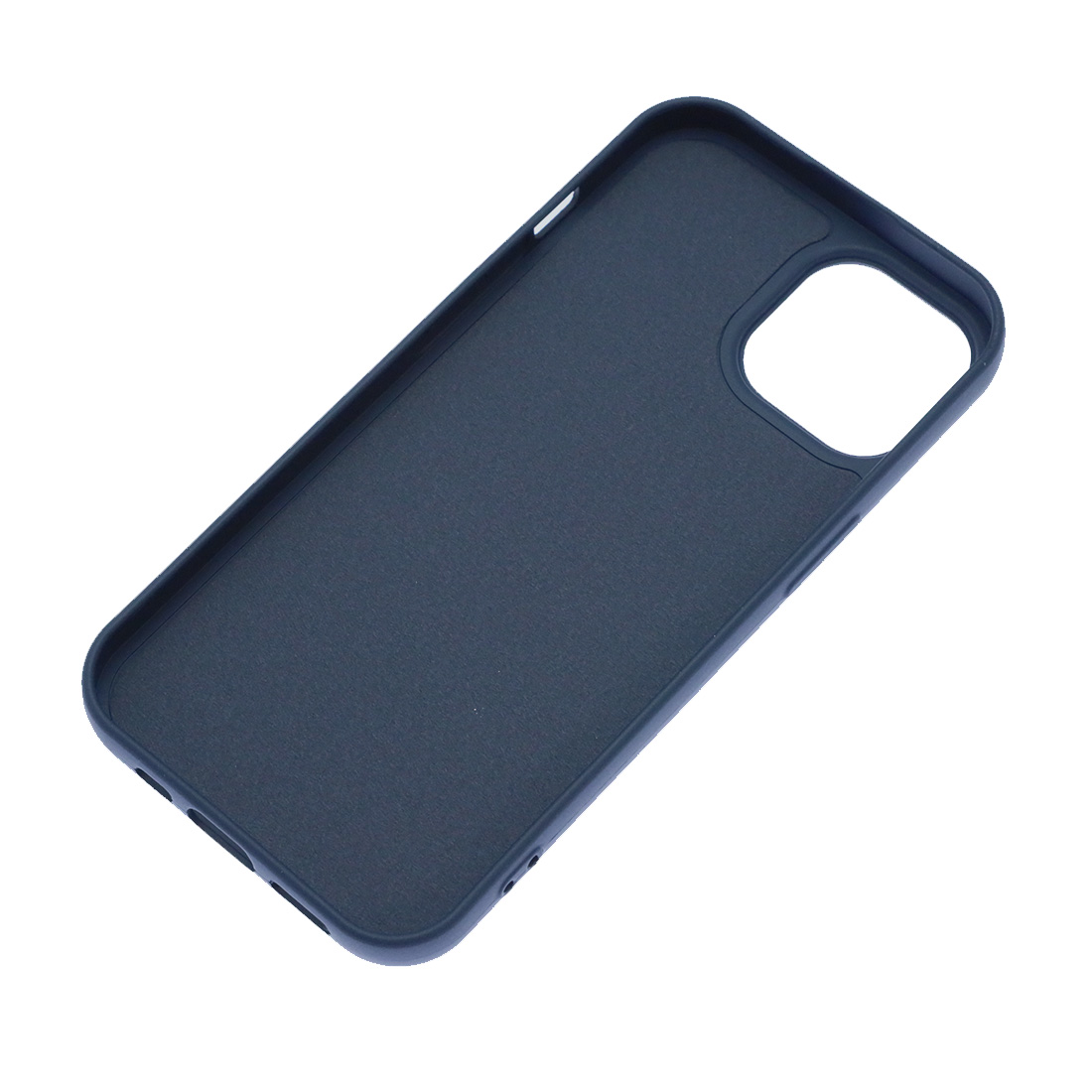 Чехол накладка Silicon Case для APPLE iPhone 15 (6.1"), силикон, бархат, цвет темно синий
