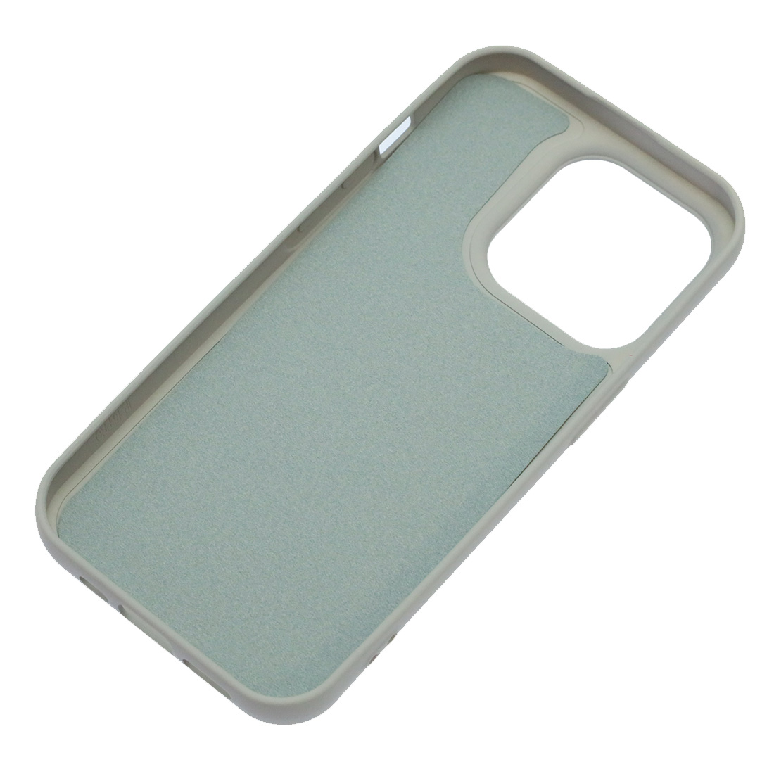 Чехол накладка Silicon Case для APPLE iPhone 15 Pro (6.1"), силикон, бархат, цвет серый
