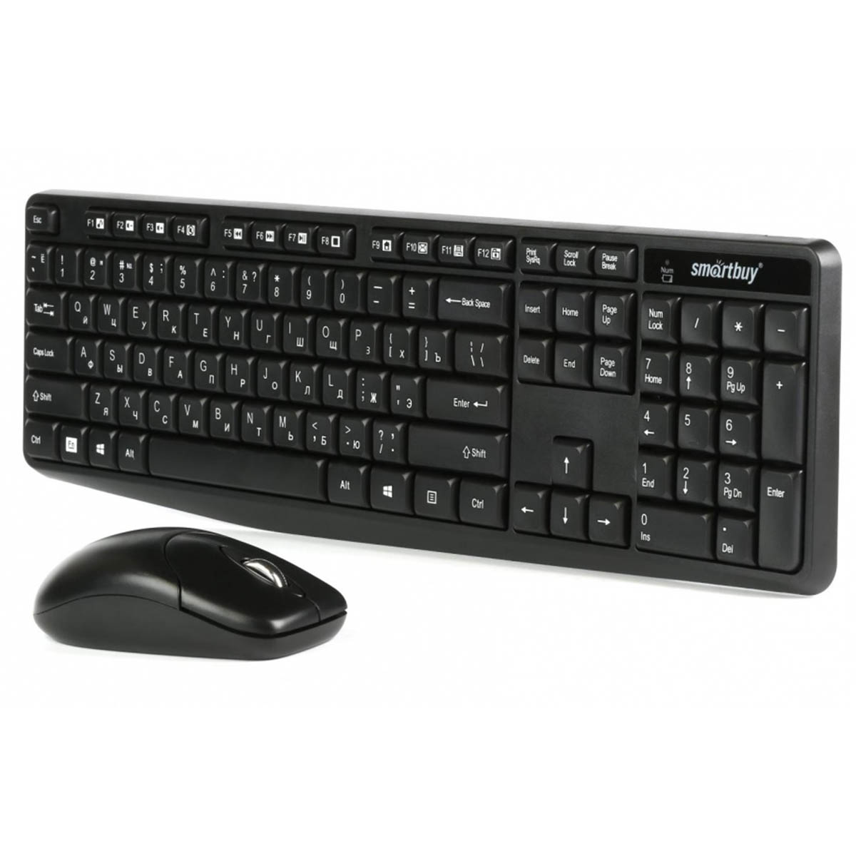 Комплект беспроводная мышь и клавиатура Smartbuy One 235380AG-K, цвет черный