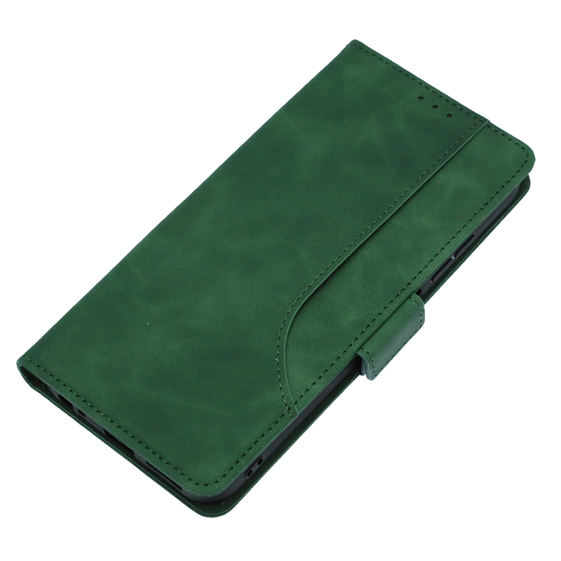 Чехол книжка NICE для TECNO Spark Go 1,  POP 9 4G, защита камеры, экокожа, визитница, цвет темно зелелный