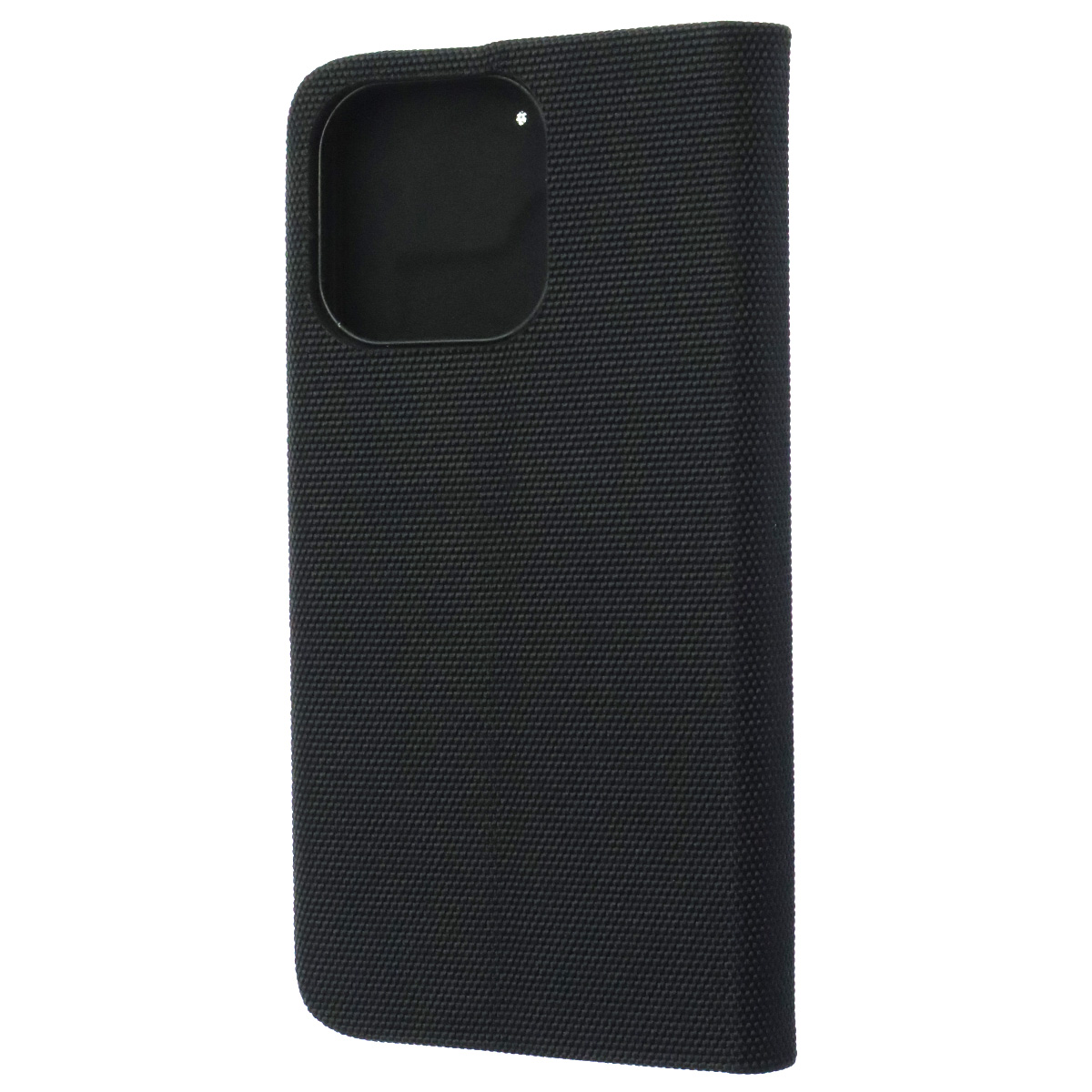Чехол книжка MESH для APPLE iPhone 13 Pro (6.1) , текстиль, силикон, бархат, визитница, цвет черный
