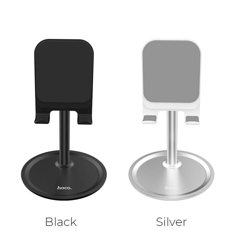 Настольная подставка, держатель HOCO PH15 Aluminum для телефона, смартфона, планшета, цвет черный