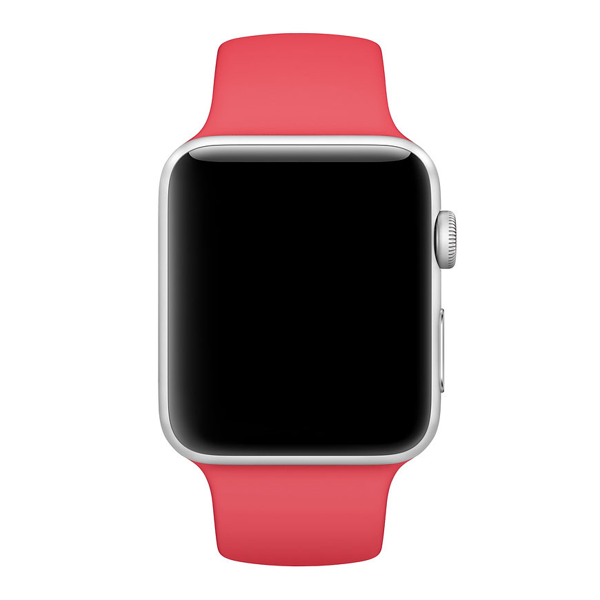 Ремешок для Apple Watch спортивный "Sport", размер 42-44 mm, цвет питайя.