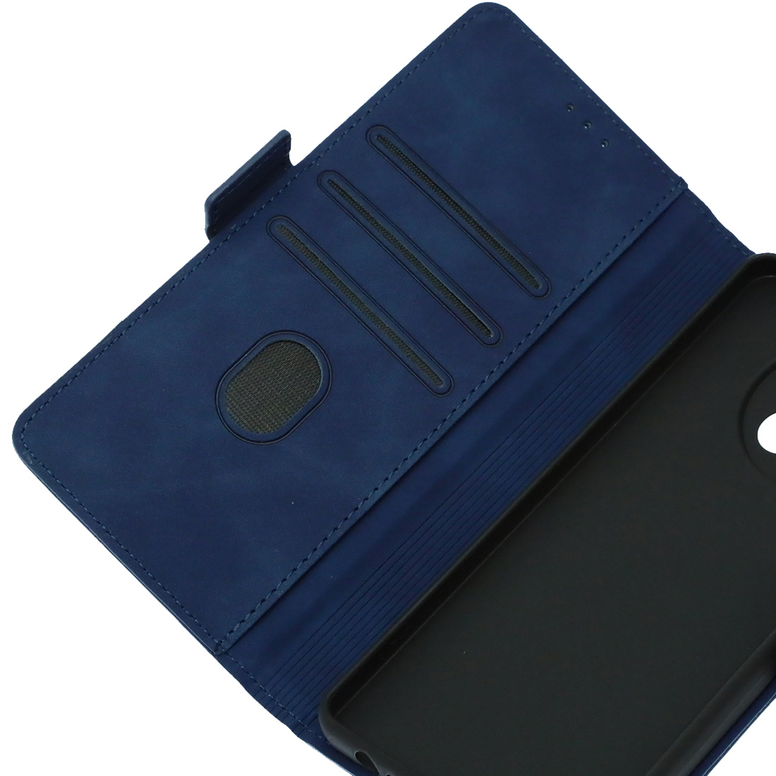 Чехол книжка NICE для TECNO Camon 30, защита камеры, экокожа, визитница, цвет темно синий