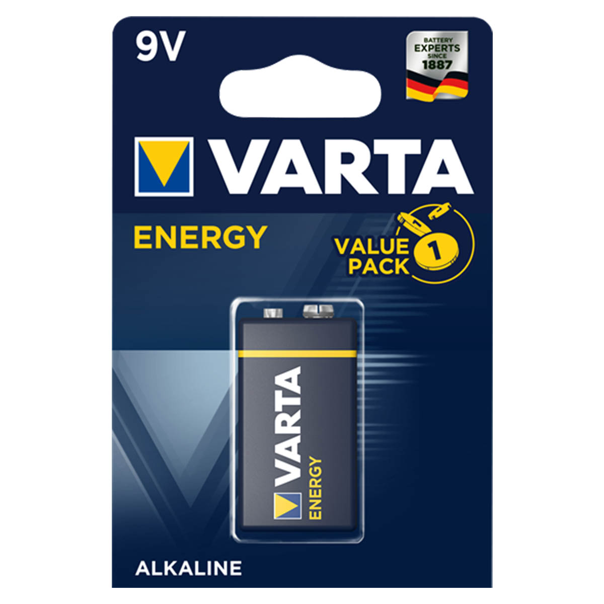 Батарейка VARTA Energy 9V BL-1 6LR61/6LF22 (4122) ALKALINE 9V