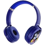 Гарнитура (наушники с микрофоном) беспроводная KR-6000, полноразмерная, рисунок Mickey Mouse, цвет синий (распродажа -50%)