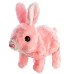 Интерактивная мягкая игрушка Заяц, цвет розовый